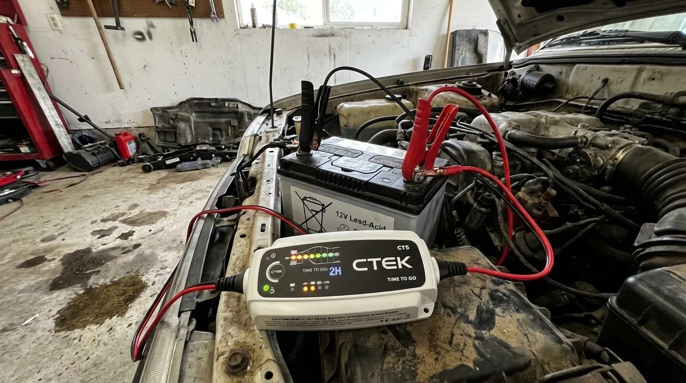 Ctek CT5 Time To Go action